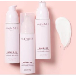 Wander Beauty Sight C-er Vitamin C Concentrate - 20% Vitamin C Cream to Plump, Brighten, & Hydrate Face - Daily Brightening Moisturizer with Vitamin E, Kakadu Plum, Niacinamide, and Hyaluronic Acid