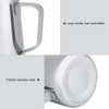 Milk Frothing Pitcher with Double Side Measurement Markings 20 oz,