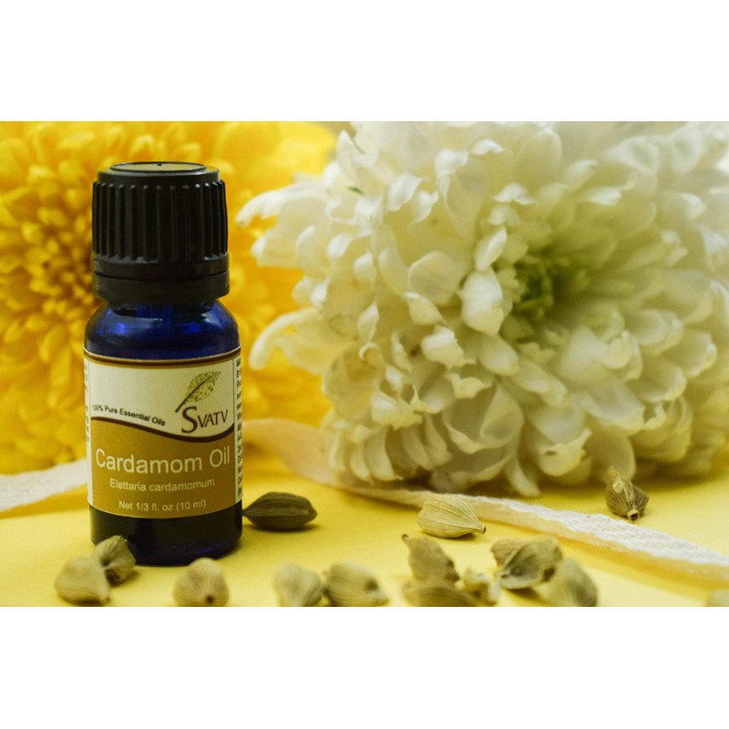 SVATV Cardamom Essential Oil for Yoga Massage & Therapeutic Grade,