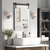COGOOD Farmhouse Barn Door Mirror - 26" X 17" Rustic