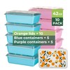 10 Pack 42 oz Meal Prep Containers, Reusable Plastic Food