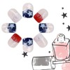 KTAABTR Independence Day Short Press on Nails Short Square 4th