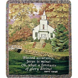 Manual 50 x 60-Inch Tapestry Throw, Hazel's Church