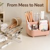 5-Section Office Desk Organizer for Stationery - Large Capacity Desktop