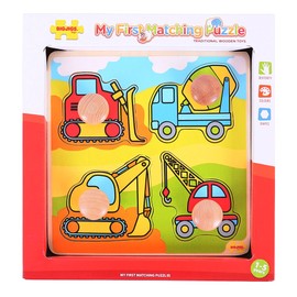 Bigjigs Toys My First Peg Puzzle Construction