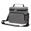 J.H. Company Lonchera Termica Ejecutiva Oficina Hombro Gran Capacidad Bg Color Gris / Grey