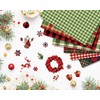 Whaline 12 Designs Christmas Pattern Paper Pack 24 Sheet Christmas