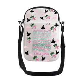 JYTAPP Witch Musical Lyric Crossbody Bag Elphaba Friendship Galinda Fans Gift Unadulterated Loathing Lover Gift