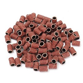 PROFICO Pack of 50 Sanding Sleeves Sanding Belts Sanding Caps 180 Grit Sanding Cap Sanding Belt Nail Cutter Attachment for Nail Design Nail Care Nail Art for Manicure Pedicure Acrylic Nails Gel Nails