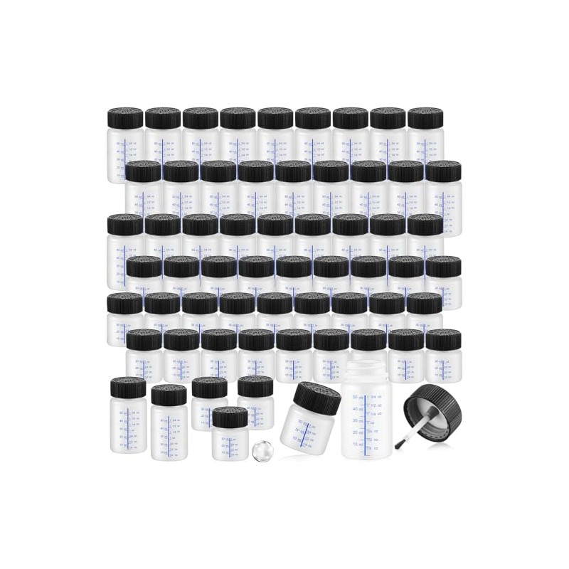 Maxcheck 60 Pcs Touch up Paint Bottles with Applicator Brush