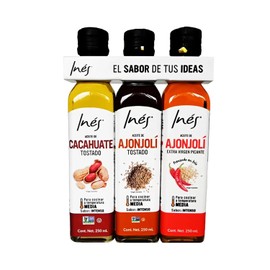 AMMA TIENDITA DE ORGÁNICOS Y NATURALES Aceite De Cacahuate y Ajonjolí Tostado Inés 3 Pack De 250 ml