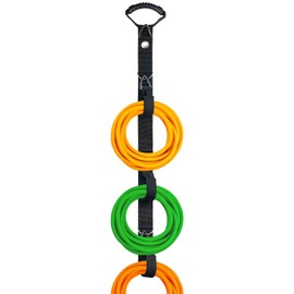 Extension Cord Organizer Storage System,Heavy Duty Extension Cord Management with Multiple Cord Holders for Vertical Space,Flexible DIY Garage Garden Storage Organizer for Cable,Hose,Rope
