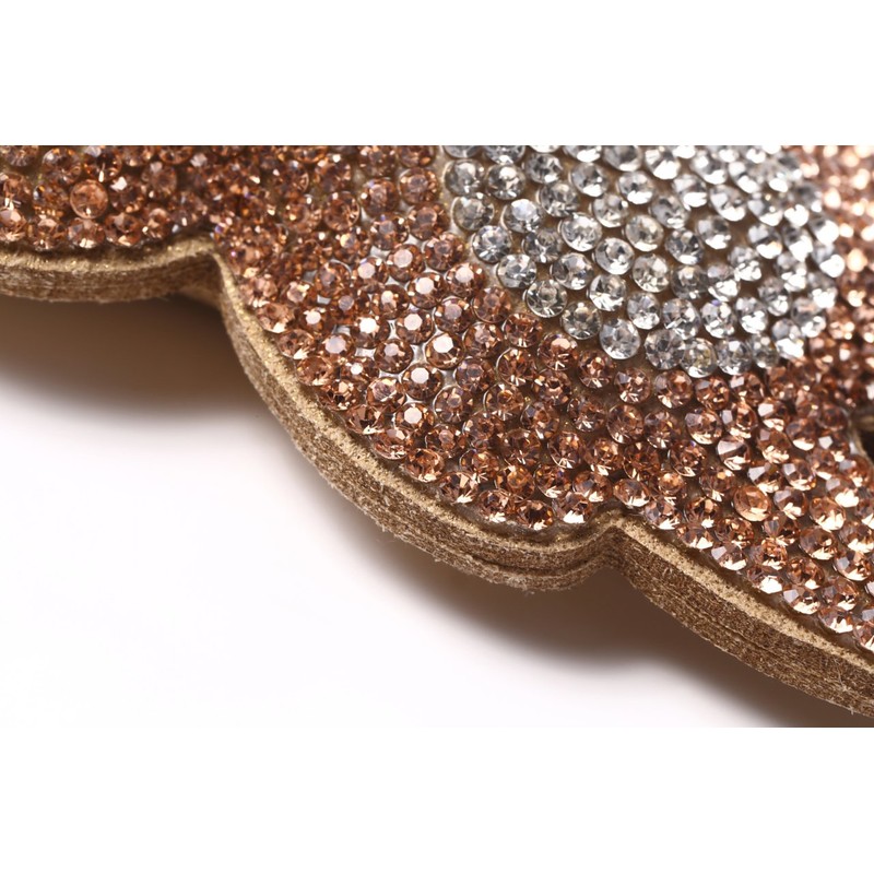 LUMIACTY Bear Key Chain Rhinestone Glitter Bag Charm, red