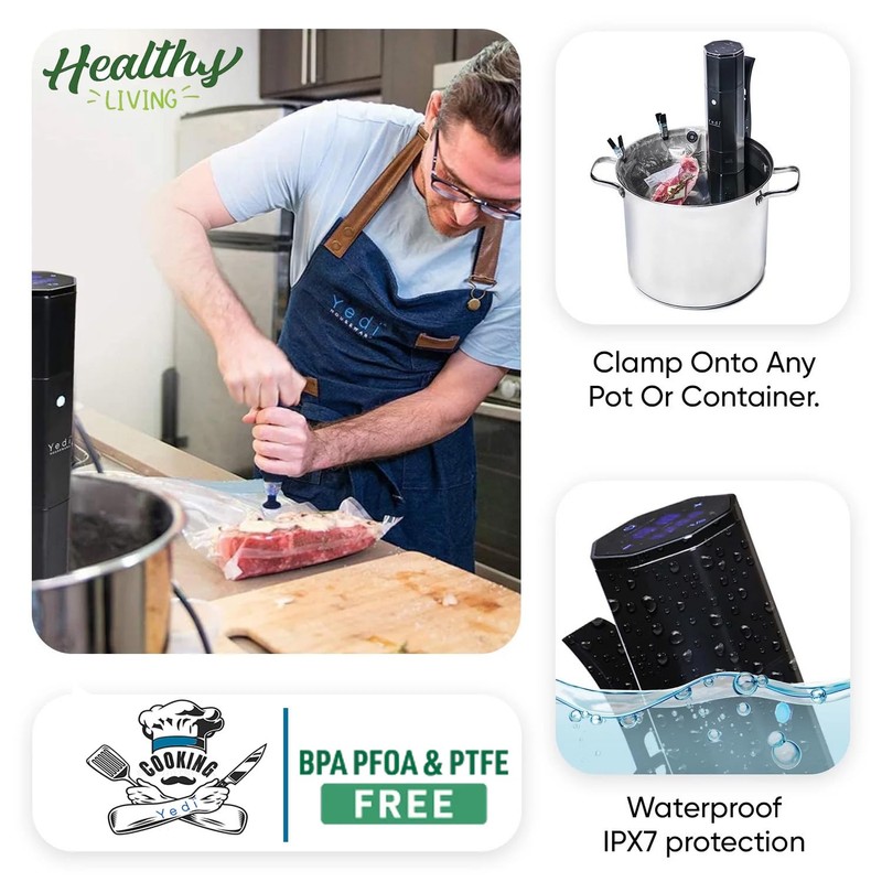 Yedi Infinity Sous Vide Cooker, Powered by Octcision Technology, Deluxe