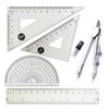 YUANCOX Geometry Rulers and Compass Set Student Drawing Compass Rulers