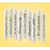 Kerzen Tattoofolie - Frühling bitte Sprüche zum Verschenken - für