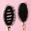 Francfranc Siv Bent Oval Hairbrush Shiny Pink Gold