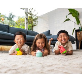 Cool Things Squishy Sand Buddies, Sensory Fidget Toys for Kids, Food-Themed Stress Relief Toys, Squeeze Ball, Squishy Stress Squeezing Toys for All Ages, Sand-Filled (3 Pack- Summer Treats)