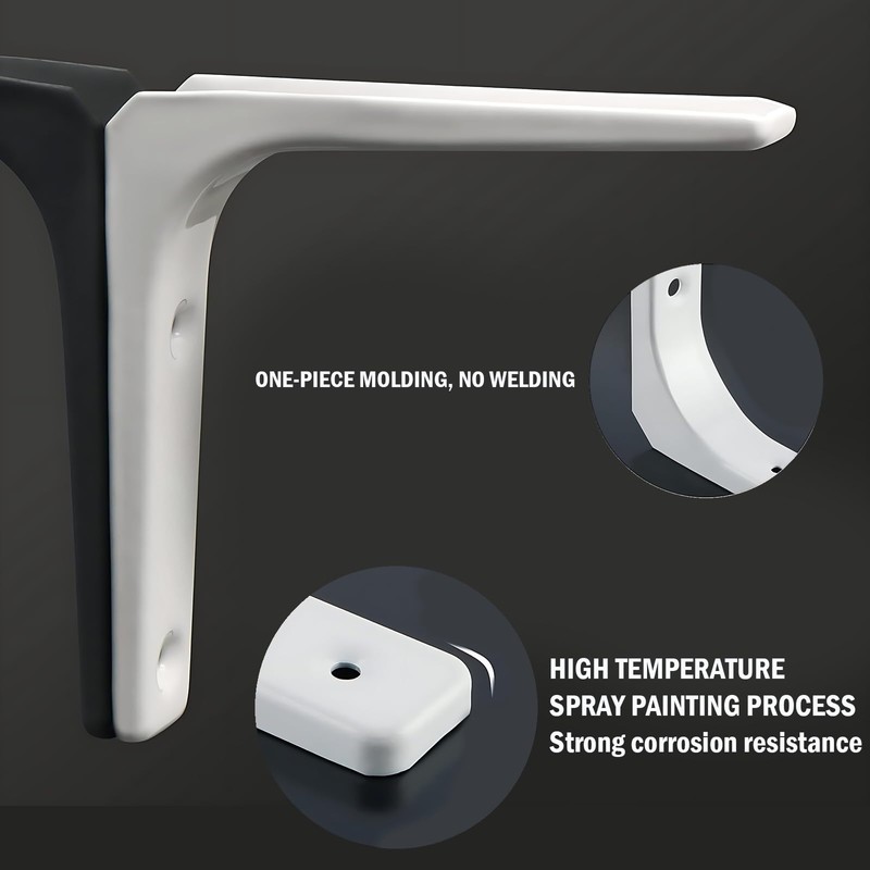 6 Pcs Shelf Bracket, Shelf Brackets, Brackets, Brackets for Shelves,