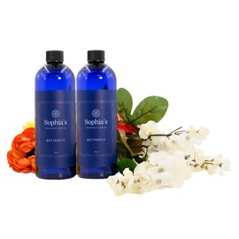 Sophia's Butterfly Fragrance Lamp Oil Refills 2-Pack, Effusion Lamp Fragrance Oil for Redolere Lamps, Scented Lamp Oil for Fragrance Lamps, 16 Fluid Ounces of Catalytic Scented Oil Made in USA