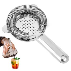 Bar Strainer Cocktail Stainless Steel Cocktail Strainer Cocktail Shaker Colander Strainer Bar Trainer Bar Strainer Professional Filter Tool for Bartender Restaurant and Parties