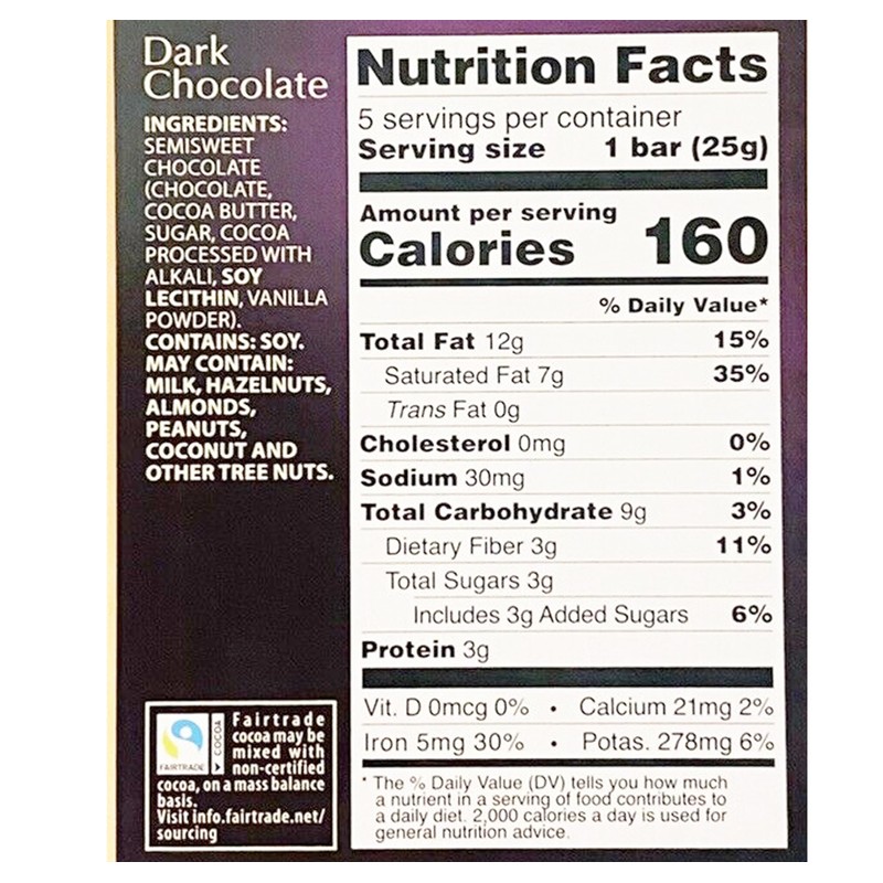 Roth Moser 85% Dark German European Cacao 4.4oz Bar, Individually