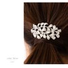 JewelVOX Pony Hook, Hair Accessories, Women's, Popular, Leaf, Metal (Silver)