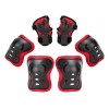 Set 6 Equipo De Protección Para Patinar, Bicicleta Patineta Rojo