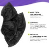 AMZ Disposable Boot and Shoe Covers. Pack of 100 Black