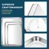 E-far Stainless Steel Baking Sheet Set of 3, 12.4”/10.5” /9.4”
