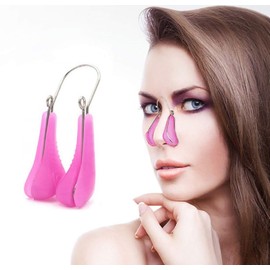 Nariz Shaper Clip Nariz Lifter Herramienta de levantamiento de belleza de seguridad suave silicona Rinoplastia Nariz Puente Corrector Adelgazante Dispositivo de Adelgazamiento para Nariz Ancha Crooked Mujeres (Morado)