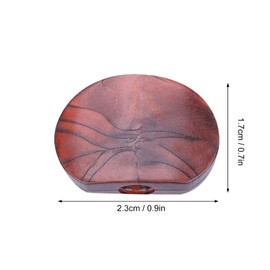 6pcs Guitar Tuning Peg Buttons, Machine Heads Music Instrument Accessory Acrylic Buttons for Guitar(Oval brown agate)