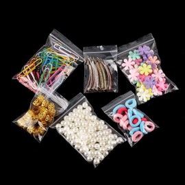 100 Pcs 6x9"/15x23cm Resealable Clear Plastic Bags, Reusable Sealed Bags, Freezer Bags, Ziplock bags, Sandwich Bags, Food Bags