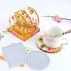 SWoob Resin Coaster Mould 10pcs Coaster Mould for Resin Square