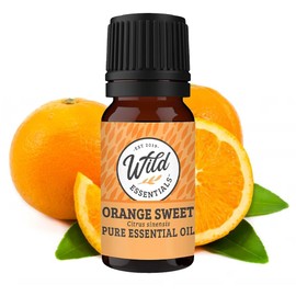 Wild Essentials Orange Sweet 100% Pure Essential Oil - 10ml, Therapeutic Grade, Made and Bottled in The USA