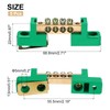 sourcing map 5 Pcs Ground Bus Bar Terminal Grounding Bar