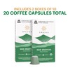 G GRANA Coffee Pods, Compatible with Nespresso OriginalLine, 20 Pack,