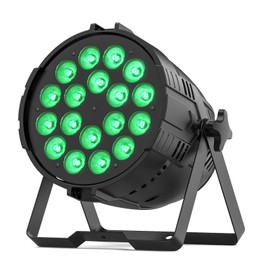200W Stage Par Lights, RGBL 4-in-1 LED Par Can Light with DMX512 Sound Activated Controlled Aluminum LED Uplights, Stage Lights for Parties DJ Wedding Festival Events Church Theater