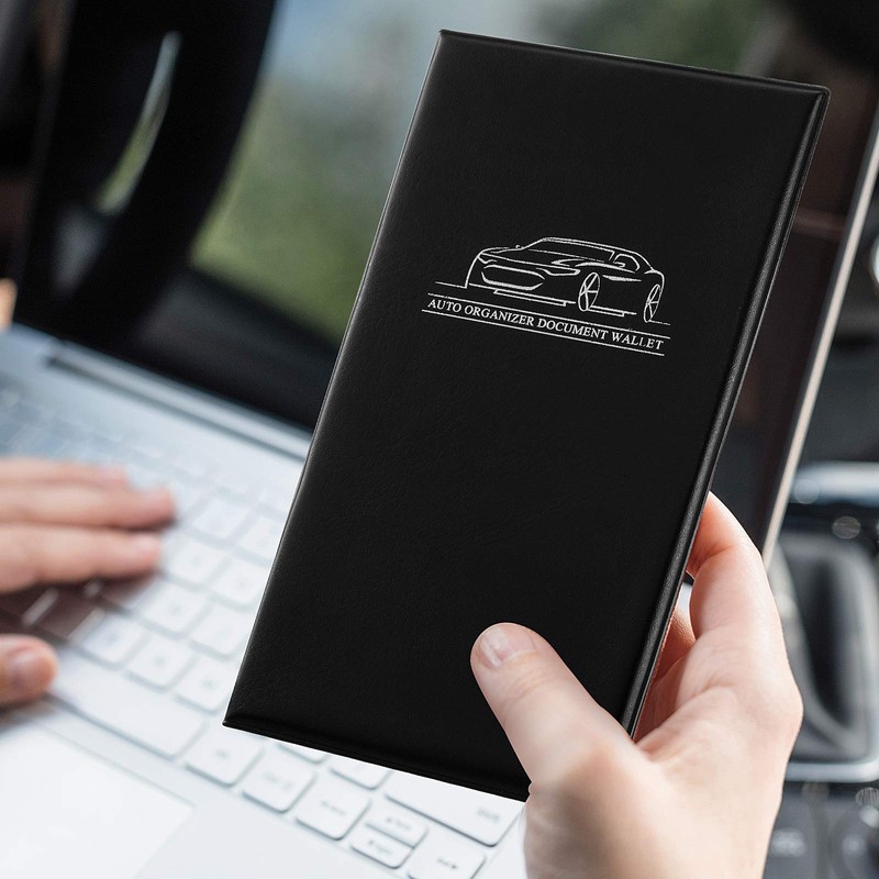 4 Pcs Car Registration and Insurance Card Holder, Automobile Essential