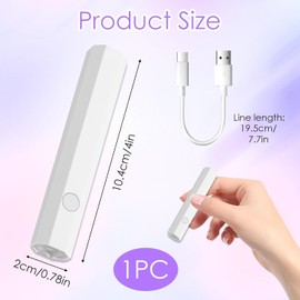 Lampara Uñas Semipermanentes, Lampara Uñas con Carga USB, Lampara UV Uñas Regalo para Salón de Bricolaje en Casa para Mujeres