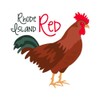 CafePress Rhode Island Red Aluminum License Plate, Front License Plate,