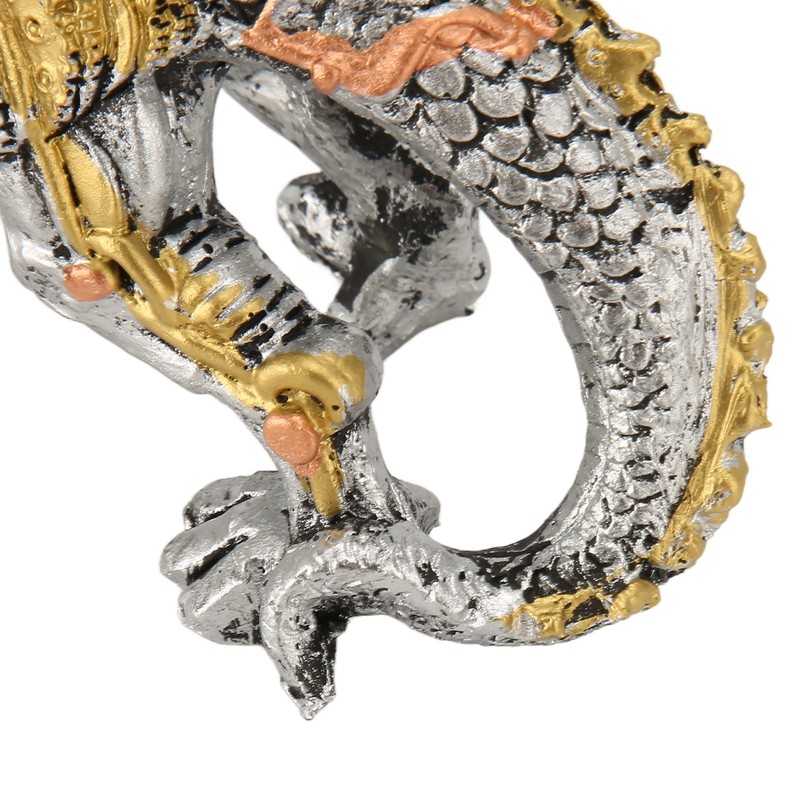 Mechanical Steampunk Dragon Sculpture Decorative Resin Dragon Statue for Bedrooms