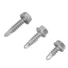 150PCS 304 Stainless Steel Self Tapping Screws Wafer Head Hex