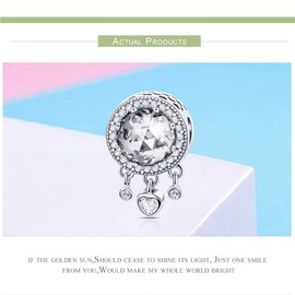 MUERDOU Birthstone Charm Fit Charms Bracelets and Necklaces Birthday Gifts for Woman Girl