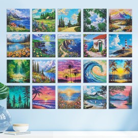 AtawLege 20 Pack Art Acoustic Panels, 40"X32" Self-adhesive Soundproof Wall Panels, Decorative Sound Absorbing Panel, Acoustic Treatment for Studio, Home, Office (Natural Scenery)