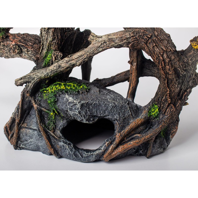 TAOMYPETS Fish Tank Decorations Aquarium Décor Resin Artificial Tree Trunk