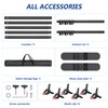 Backdrop Banner Stand 10x8ft，Adjustable Heavy Duty Photo Backdrop Stand，Step and