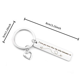 Yeeaulpa Christmas Stocking Fillers Anniversary Birthday I Love You Gifts for Him Her Long Distance Relationship Gifts for Boyfriend Husband Keyring Gifts Couple Keychain