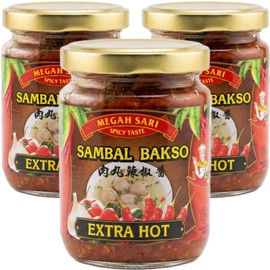 Sambal Bakso Pedas (Meatball Chili Sauce Extra Hot) - 250ml (Pack of 3)