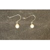 Unbranded Fresh water Pearl Earrings hoop stainless steel